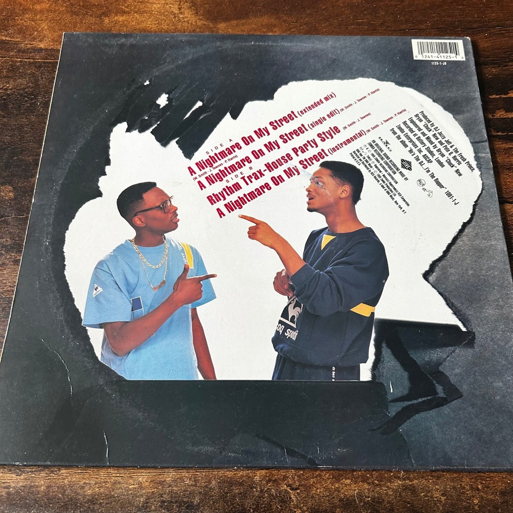 DJ Jazzy Jeff The Fresh Prince A Nightmare On My Street 12" Vinyl Single 1988 - Picture 2 of 4
